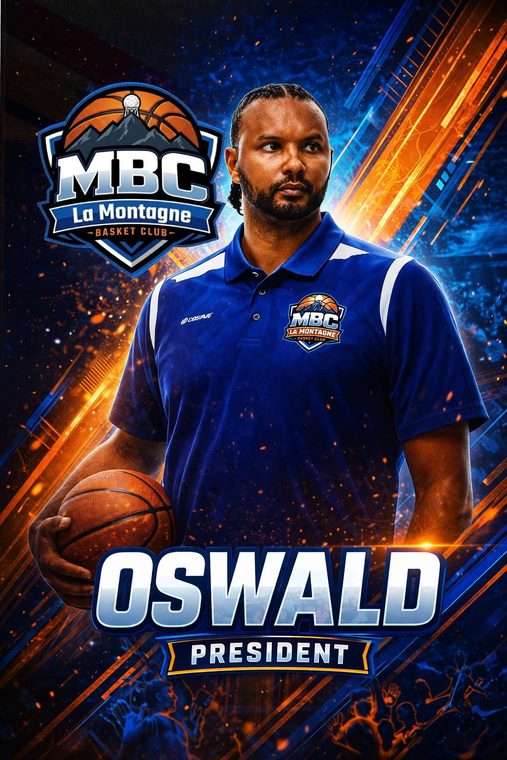 Oswald, Président du MBC La Montagne Basket Club